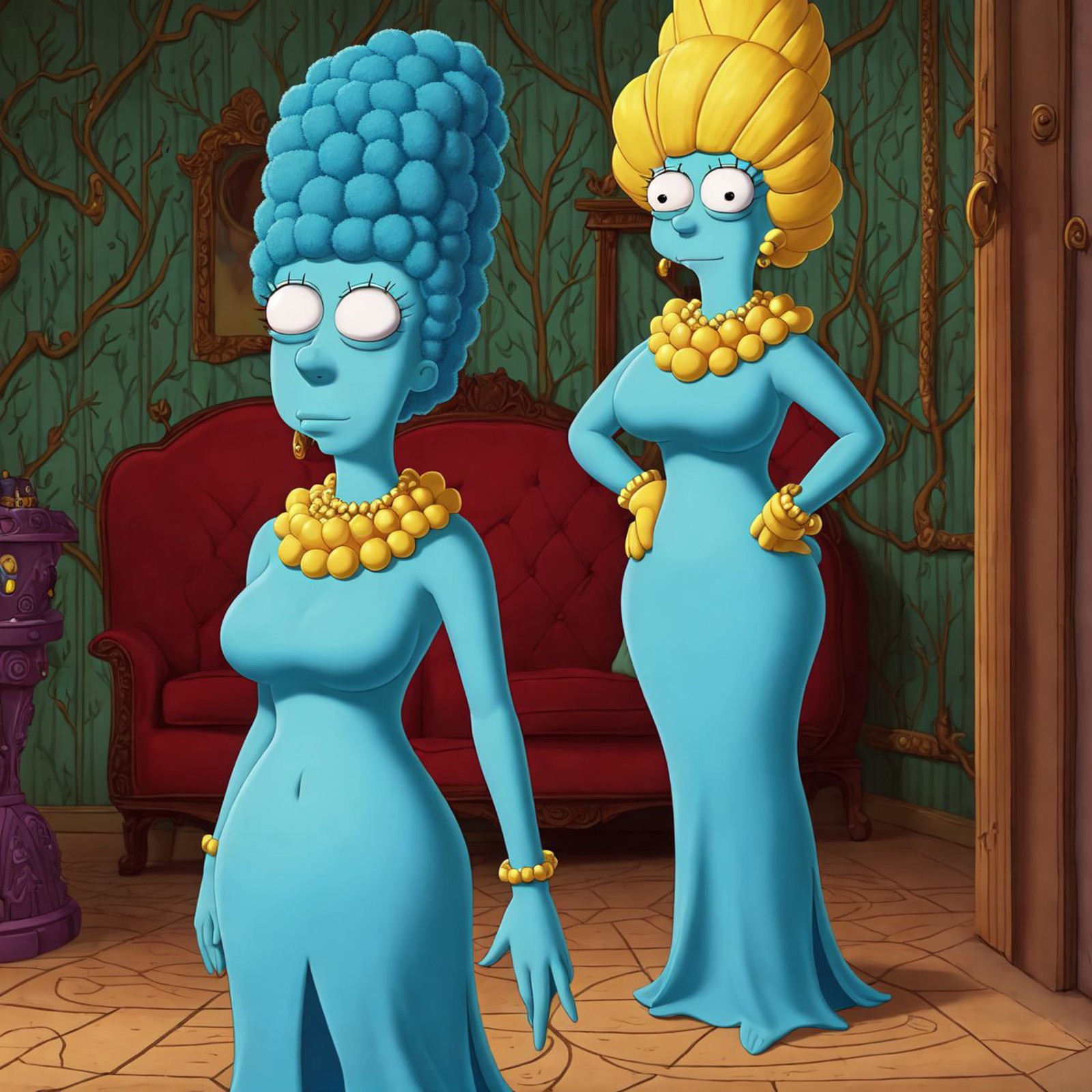00039-20230531093432-556-The exotic life of Marge Simpson as a sexy character, Very detailed, clean, high quality, sharp image, based on H.P Lovecraft st.jpg